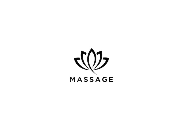 massage logo ontwerp vectorillustratie