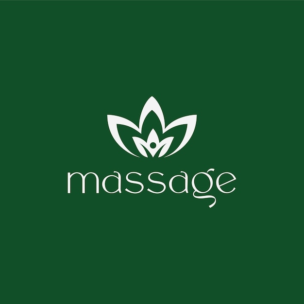 Vettore massaggio logo e vettori