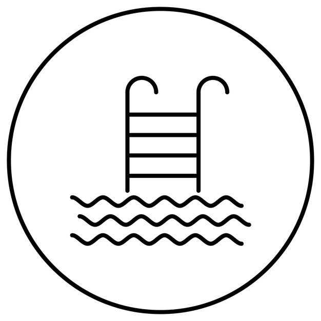 Massage Pool icoon vector afbeelding Kan worden gebruikt voor Spa