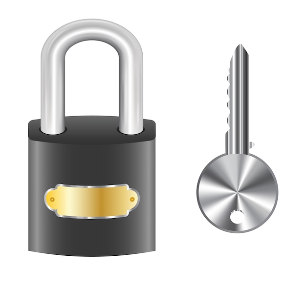 master key lock and steel key