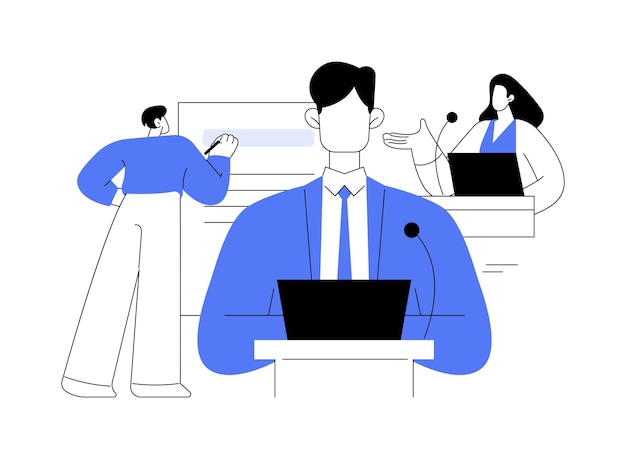Master of Arts in de politieke wetenschappen geïsoleerde cartoon vectorillustraties
