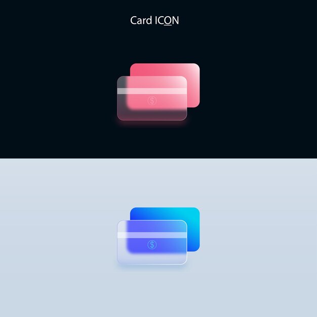 Icona mastercard glassmorphism