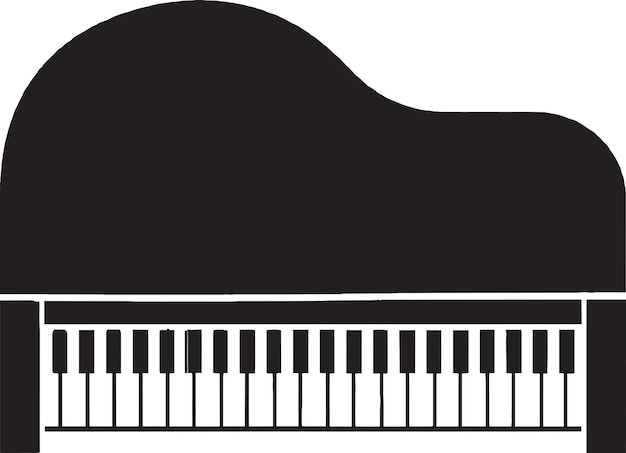 Освоение векторного логотипа Keys Piano Design Icon