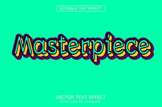 Vector masterpiece text effect