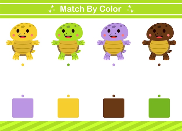 Сопоставьте по цвету развивающая игра для детского сада и дошкольников