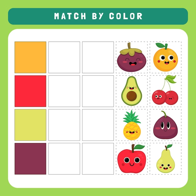 Match By Color Worksheet