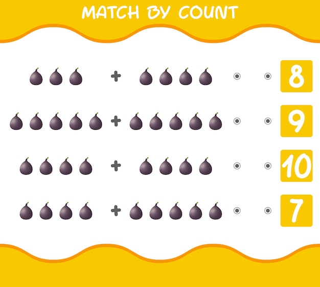 Match by count of cartoon figs Educational game