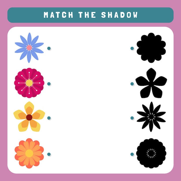 Match by shadow worksheet