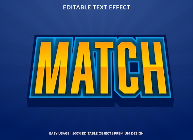 match text effect template use for business logo and brand