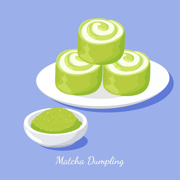 matcha dumpling rolls