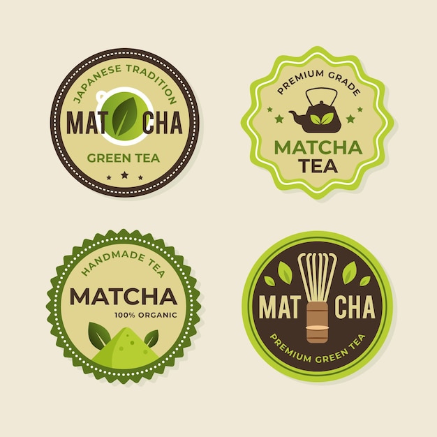 Matcha theebadges ingesteld