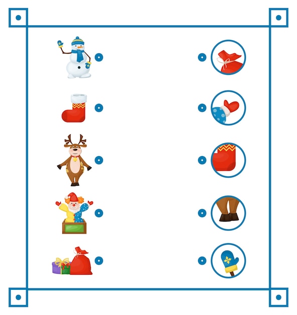 Matching game for children  education game.