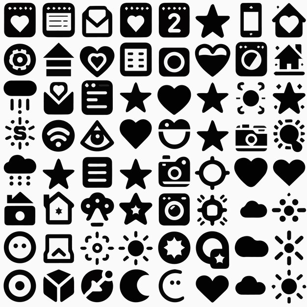 Vector material of icons