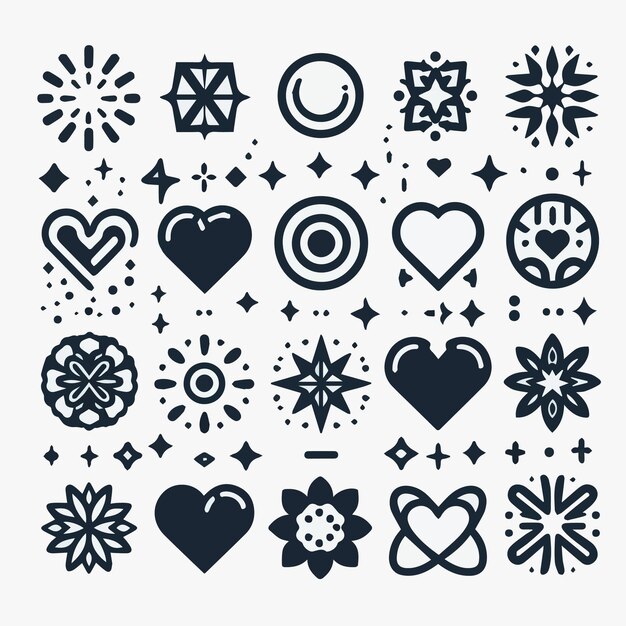 Vector material of icons