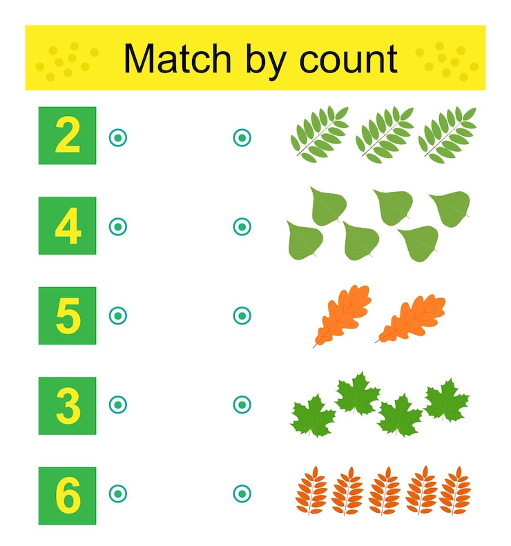 Vector math activity for kids developing numeracy skills