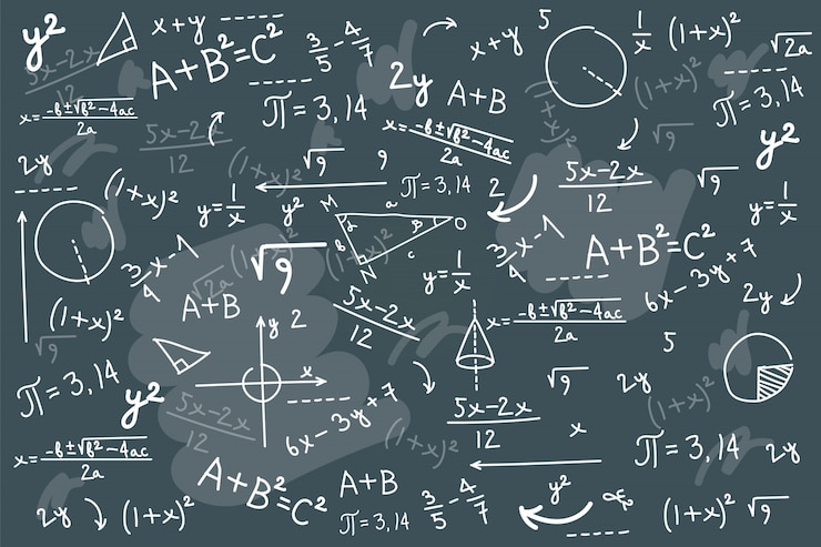 Math chalkboard background 