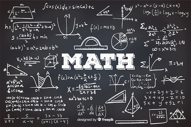 math chalkboard background