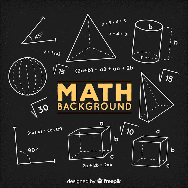 Sfondo di lavagna matematica