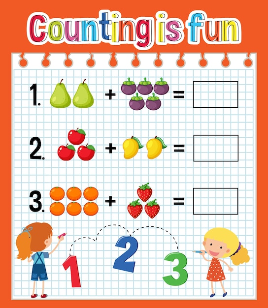 Math count number worksheet