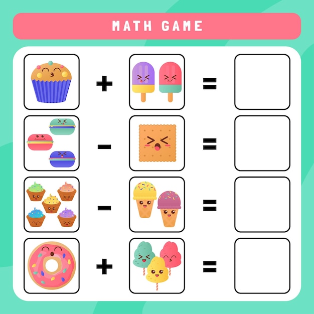 Gioco di matematica per bambini