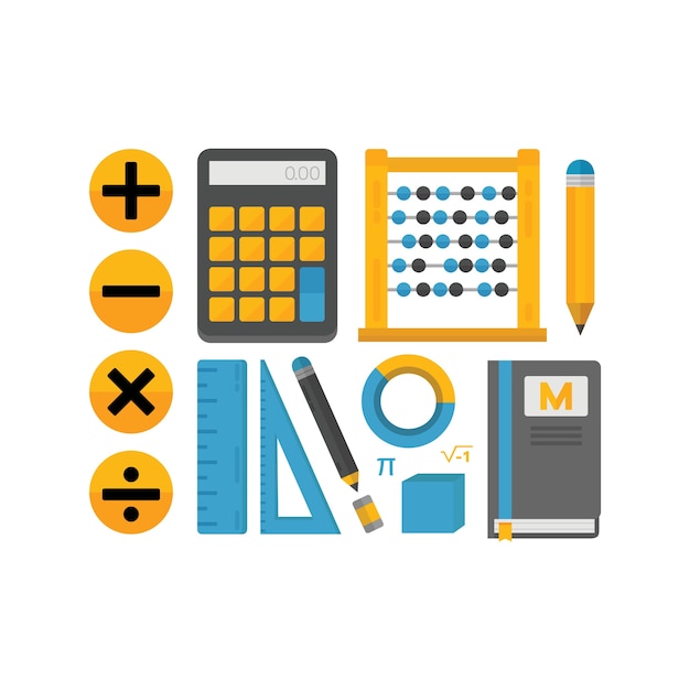 Vector math icons