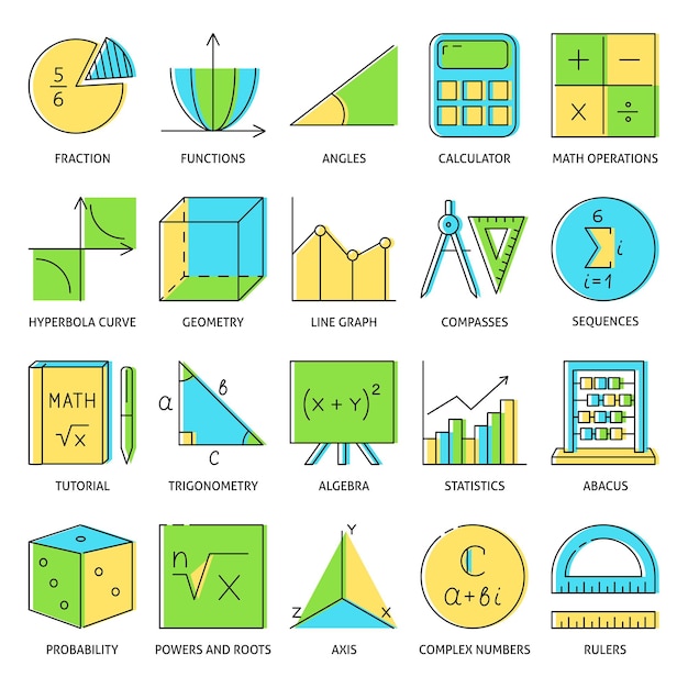 Math pictogramserie