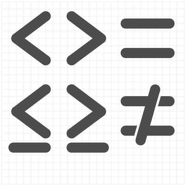 math symbol vector design collection