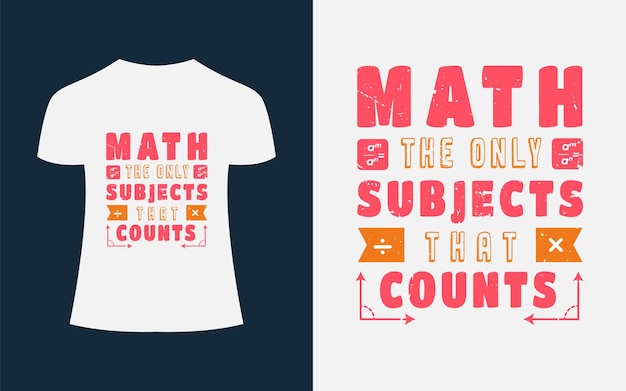 Math T-shirt Design