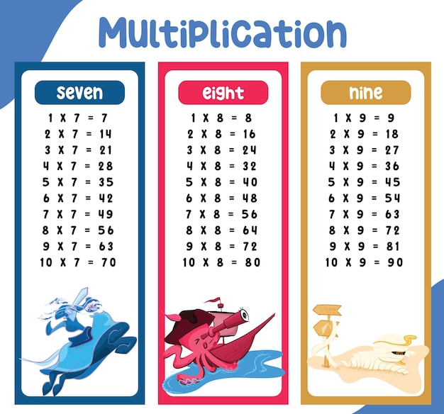 Math tijdschema illustratie voor peuters. Vector illustratie bestand.