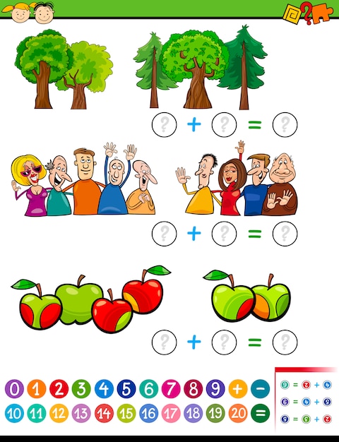 子供のための数学的代数タスク