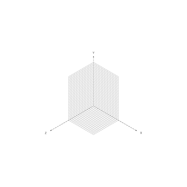 Vector mathematical school science geometrical axes concept