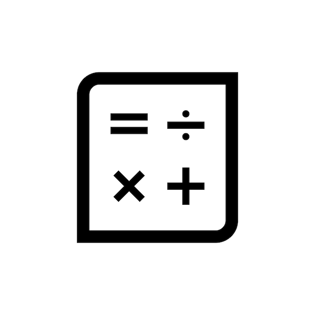 Vector mathematics icon vector design templates