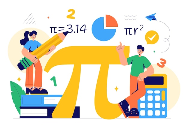 mathematics learning vector illustration featuring school supplies or stationery with mathematical equations formulas and symbols in a background
