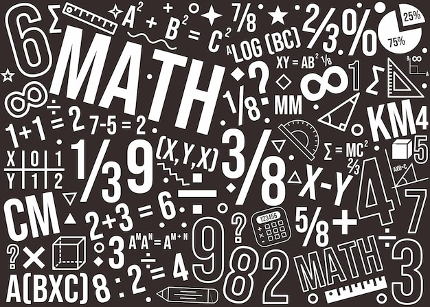 Mathematics pattern or background design