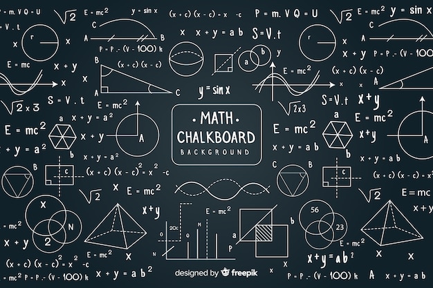 Maths chalkboard