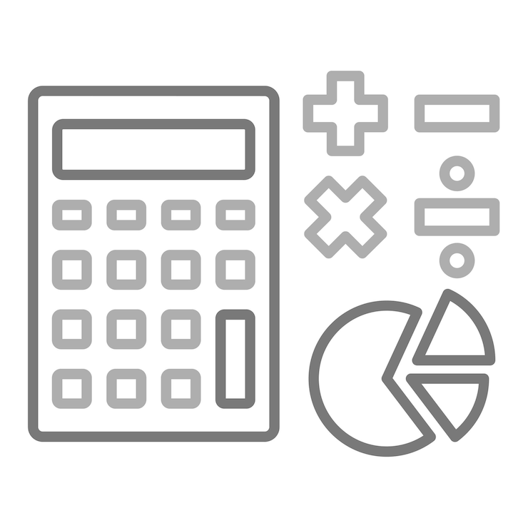 Vector maths icon