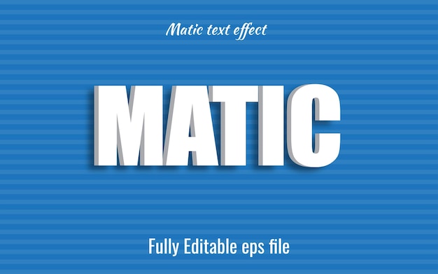 Matic-teksteffect