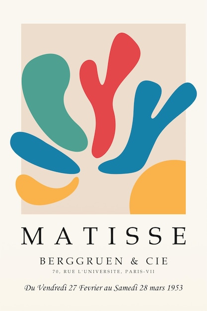 Vector matisse wanddecoratie poster