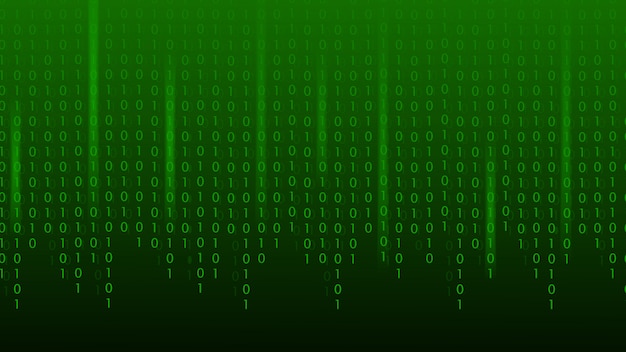 Matrix binary code green abstract technology background