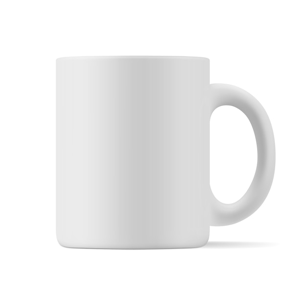 Vector matte mug for drinks