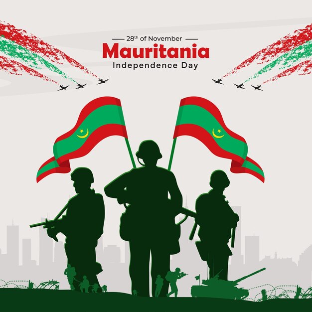 Вектор Национальный день мавритании