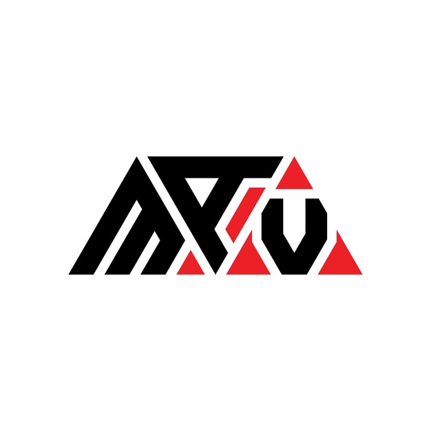 MAV driehoek letter logo ontwerp met driehoek vorm MAV drieHoek logo ontwerp monogram MAV drie hoek vector logo sjabloon met rode kleur MAV driehuizige logo eenvoudig Elegant en luxueus Logo MAV
