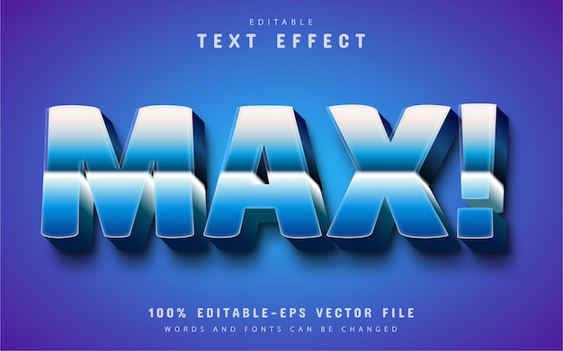 Max cartoon-stijl teksteffect