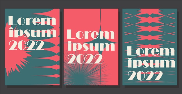 Vector maximalism abstract modern poster design