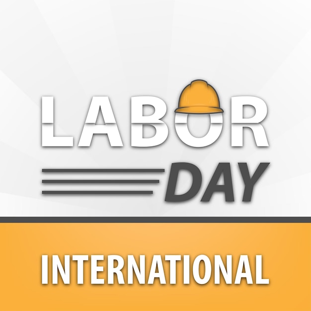 Vector may 1 international labor day celebration vector design minimalist theme