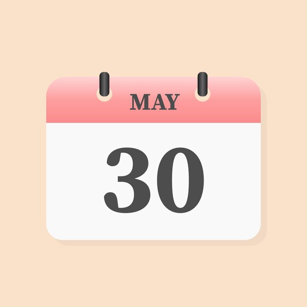 May 30 icon illustration isolated vector sign symbol