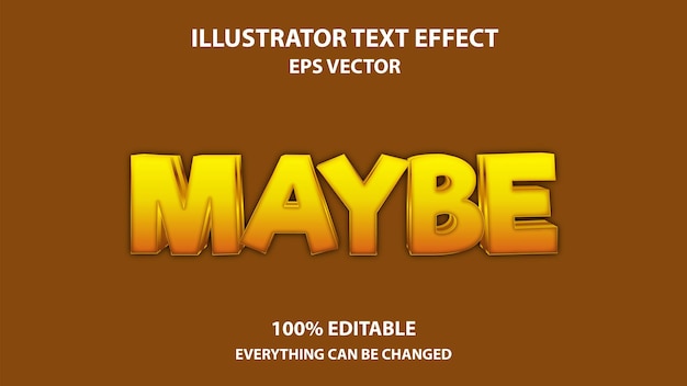 MAYBE EDITABLE TEXT EFFECT