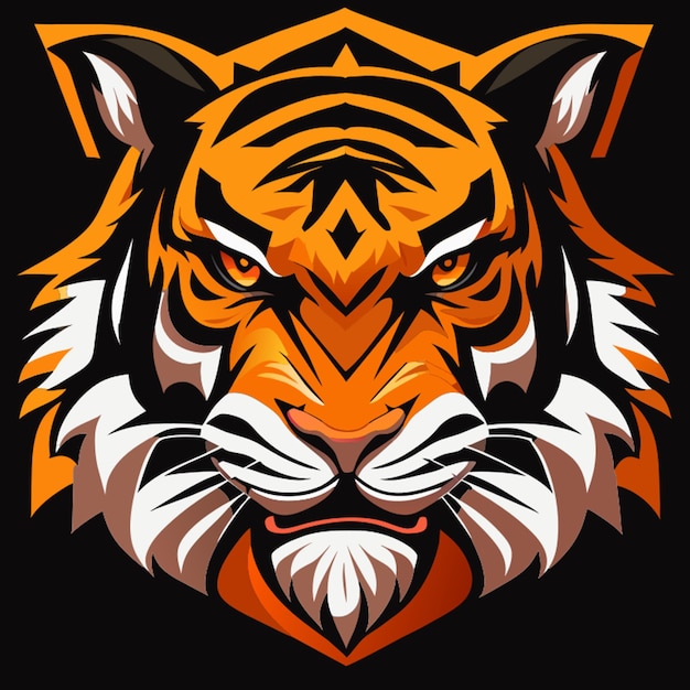 Maybe tiger head inspired it could be historical vector illustration