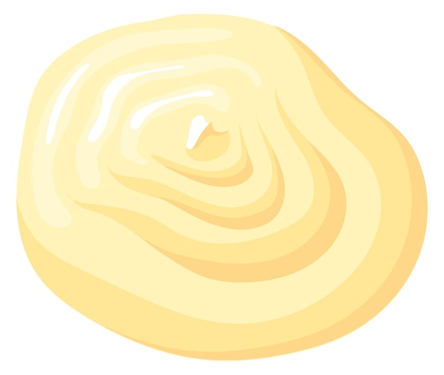 Mayo blob cartoon sauce drop mayonnaise splash