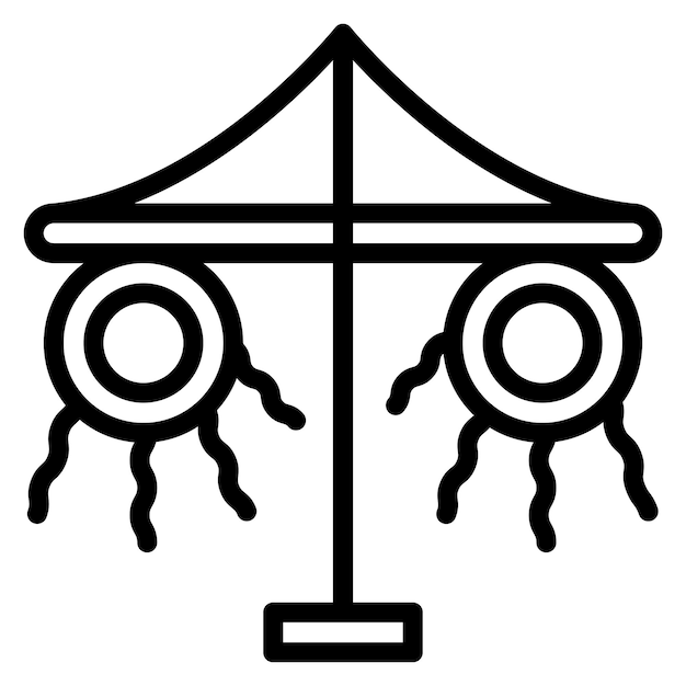 maypole icon vector image can be used for festa junina